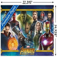 Marvel Cinematic Universe-Bosszúállók-Végtelen Háború-Csapatfal Poszter, 14.725 22.375