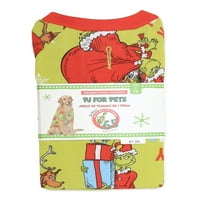 Dr. Seuss Grinch illesztő családi alvás -pizsama set top
