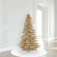 Vickerman 4.5 ' Champagne fenyő mesterséges karácsonyfa, tiszta Dura-lit izzólámpák - Fau Champagne karácsonyfa-Szezonális