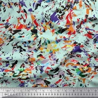 Soimoi Japán krepp szatén szövet Többszínű textúra nyomtatási Szövet az udvaron széles
