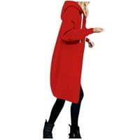 Azrian női pulóverek Clearance, női divat kapucnis kabát Egyszínű Zip Hosszú ujjú zseb felső blúz kabát ajánlatok téli
