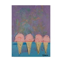 Védjegy képzőművészet 'eper fagylalt' vászon művészet Brian Nash