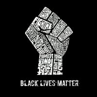 Pop Art férfi Word Art póló-Black Lives Matter