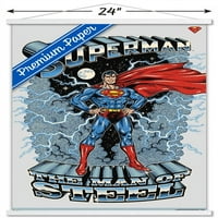 Képregény Superman-az acél ember fali poszter fa mágneses kerettel, 22.375 34