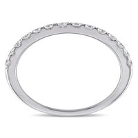 Miabella Carat T.W. Gyémánt 10K fehérarany egymásra rakható évforduló gyűrű