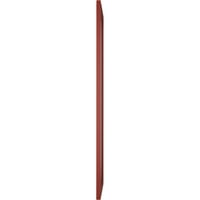 Ekena Millwork 15 W 73 H True Fit PVC Egyetlen Panel Heringbone Modern stílusú rögzített redőnyök, borsvörös