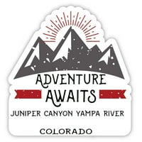 Juniper Canyon Yampa Folyó Colorado Szuvenír Vinil Matrica Matrica Kaland Várja A Tervezést