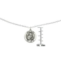Primal ezüst sterling ezüst antikvidéki Szent Péter -érmet kábellánccal
