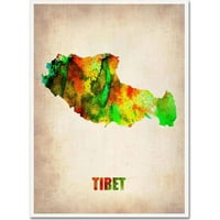 Védjegy képzőművészet Tibet akvarell Térkép Naxart vászon művészete