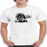 A boksz kesztyű póló Férfi-Wilfred Hildonen Designs, férfi 4X-nagy