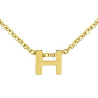 Tengerparti ékszerek női 18K arany overlay kezdeti nyaklánc - H levél
