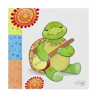 Védjegy Szépművészeti „Teknősök Banjo” vászon művészete, Valarie Wade
