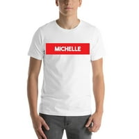 Meghatározatlan Ajándékok XL szuper piros blokk Michelle Rövid ujjú pamut póló
