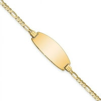 Primal arany karátos sárga arany ovális Figaro ID karkötő