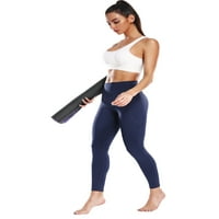 Sweatleaf női magas derekú Leggings, Haskontroll Stretch edzés Sportos futó jóga nadrág zsebekkel