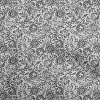 oneOone pamut selyem szürke Szövet Ázsiai batikolt virágos ruha Anyag Szövet nyomtatási Szövet az udvaron széles