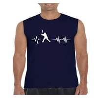 MmF-Férfi grafikus póló ujjatlan, akár férfi méret 3XL-Baseball