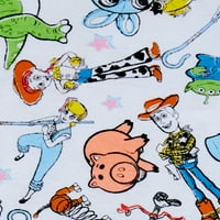 Toy Story Toddler Girls Snug Fit pamut rövid ujjú pizsamák, szett