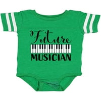 Inktastic jövő zenész-zongorazene ajándék kisfiú vagy kislány Body