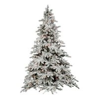Vickerman 4.5 ' Özönlöttek Utica Fenyő Mesterséges Karácsonyfa, Többszínű Fények