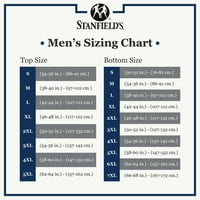 A Stanfield férfiak legfelsõbb pamutkeveréke v-nyakú póló alsó pack-