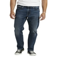 Silver Jeans Co. férfiak Eddie nyugodt, kúpos láb farmer, derékméret 30-42