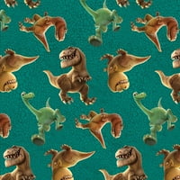 Disney-a jó dinoszaurusz 43 44 széles pamut d r-dinosaur dobás a bőrön