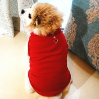 Frogued kisállat őszi téli Stand-up gallér mellény vontatási csattal macska kutya ruhák