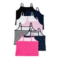 Wonder Nation Girls Cami Tank Tops, 7-Pack, Méret 4- és Plus