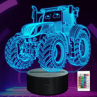 Monster Trucks éjszakai fény Bangbang 3D illúzió lámpa színei változnak távirányítóval kreatív születésnapi ajándékok