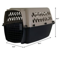 Petmate alternative vari Kennel Taupe fekete szín 24in 10-Lbs