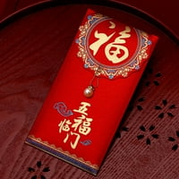 Opolski táska gyönyörű pénz boríték tökéletes ajándékok papír Fau gyöngy bojt piros Szerencsés zseb Fesztivál