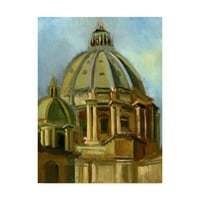 Védjegy képzőművészet 'Vatikán' vászon művészet Hall Groat Ii