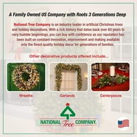 National Tree Company Előre Megvilágított 'Feel Real' Mesterséges Mini Karácsonyfa, Zöld, Északi Lucfenyő, Fehér Fények,