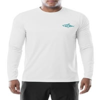 Fish n Vibe férfiak hosszú ujjú napvédő teljesítményű halászati ​​póló, S-2XL méret