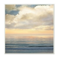 Puha óceán naplemente felhős tengeri horizont keretes festmény művészeti nyomtatás