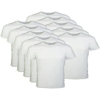 Gildan felnőtt férfi Tag Free, Legénység pólók, fehér, 12-csomag, S-2XL méretek