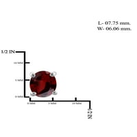 3. Carat T.G.W. Gránát drágakő fülbevaló