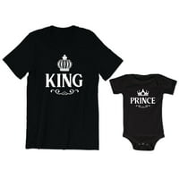 Király Férfi póló királyi grafikus koronaherceg baba Body gyerek kisgyermek ing