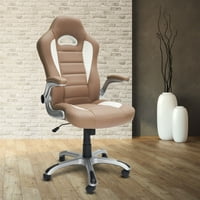 Techni Mobili magas hátú sportverseny irodai szék Felfordítható karokkal, Technifle kárpit, Teve