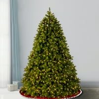 National Tree Company Pre-Lit 'Feel Real' mesterséges teljes Downswept karácsonyfa, zöld, Douglas fenyő, kétszínű LED-es