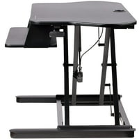 Startech.com Corner Sit Stand Desk Converter billentyűzet tálcával-nagy felület - állítható magasságú ergonomikus asztali