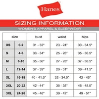 Hanes Női Stretch pamut Cami beépített polc melltartóval, Stílus O9342