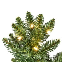 Vickerman 5.5 '37 kápolna fenyő mesterséges karácsonyi Félfa, meleg fehér Dura-lit LED lámpák