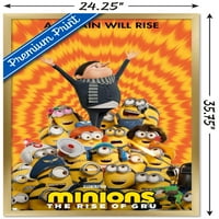 Világító Minions: GRU RISE - International One Lap Wall poszter, 22.375 34 keretes