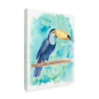 Védjegy képzőművészet 'édes trópusi madár I' vászon művészet Regina Moore
