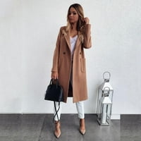 Női kabátok kényelmes felsőruházat Hosszú ujjú Divat laza alkalmi trendek kabátok Khaki S-6XL