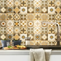 Lumento matricák Matrica Backsplash csempe DIY falfestmény héja és Stick kivehető fali csempe matrica öntapadó Olajbiztos