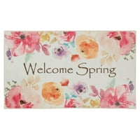 Mohawk otthoni nyomtatási szőnyeg 'Welcome Spring' rózsaszín, 2 '6' '4' 2 ''
