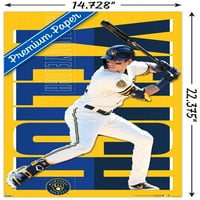 Milwaukee Brewers-Christian Yelich Fali Poszter, 14.725 22.375